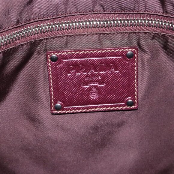 PRADA Tote Bag Nylon Pink Silver Auth 131999 - Picture 13 of 16